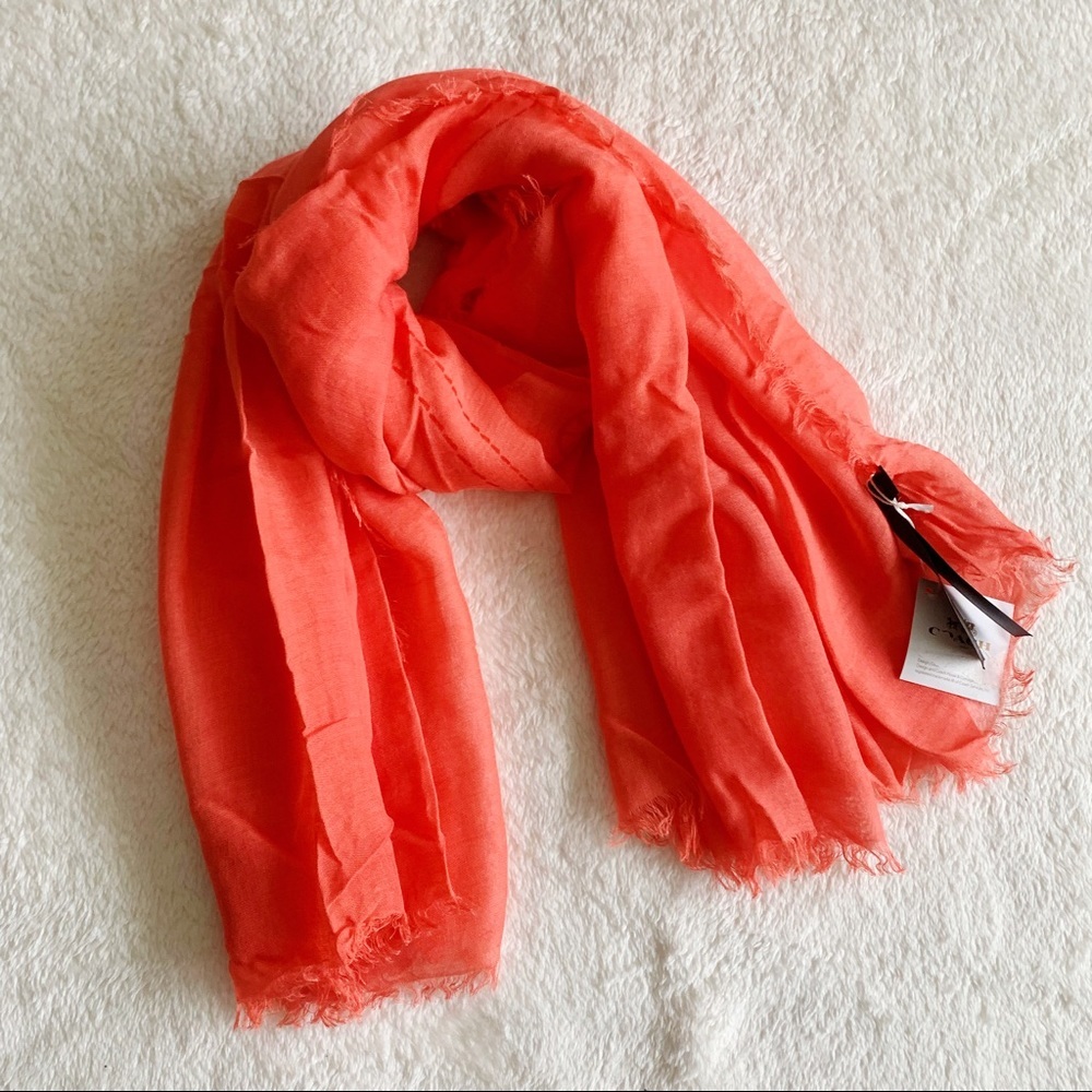 NWT Authentic Coach Cashmere Blend Scarf Shawl - Picture 1 of 6